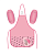 Фартук с нарукавниками Lamark "Милашка", 2 карм., 39х49 см, цвет розовый, c рис. на карм., PA0002-07