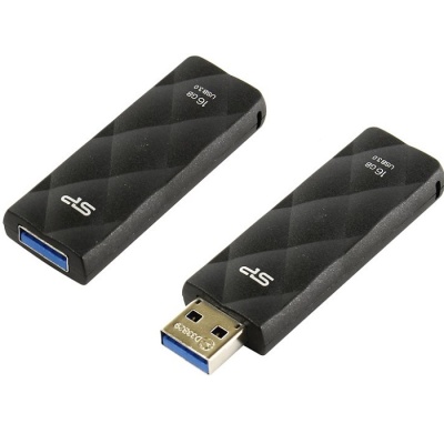 Флеш накопитель 16Gb Silicon Power Blaze B20, USB 3.0, Черный