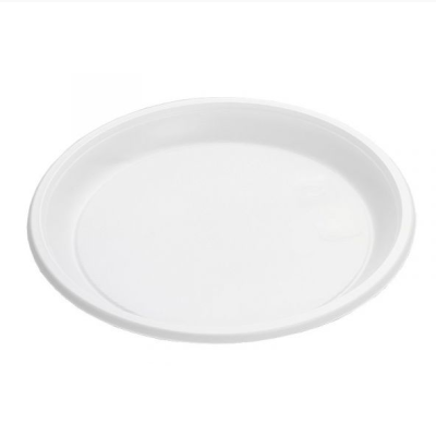 Одноразовые тарелки «МИСТЕРИЯ» d 205мм, белые, 100 штук/уп. 120100