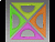 Треугольник с транспортиром 16см 45* NEON Crystal 4цв. СТАММ ТК61