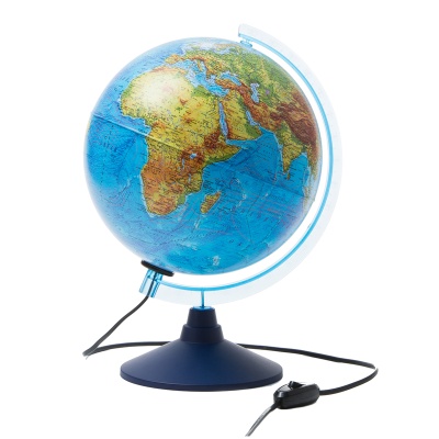 Глобус физико-политический Globen, 25см, интерактивный, с подсветкой на круглой подст. INT12500284
