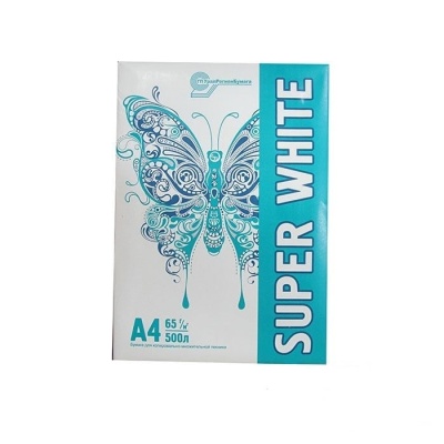 Бумага А4 "Super White" 500л. 65 г/м2, 146%, термопленка
