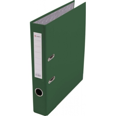 Папка-регистратор Lamark 50 мм зеленая мет. уголок полипропилен с карманом AF0601-GN1