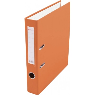 Папка-регистратор Lamark 50 мм оранжевая метал. окантовка/карман собранная AF0601-OR1