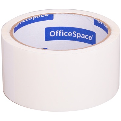 Клейкая лента упаковочная OfficeSpace, 48мм*40м, 45мкм, белая, КЛ_6963