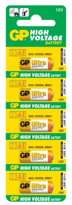 Батарейка GP High Voltage, 27 A, алкалин., для сигнализаций, 1 шт., в блистере, 27AFRA-2C5