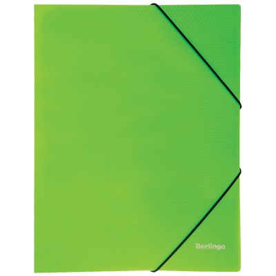 Папка на резинке Berlingo "Neon" А4, 500мкм, неоновая зеленая ANp_01802
