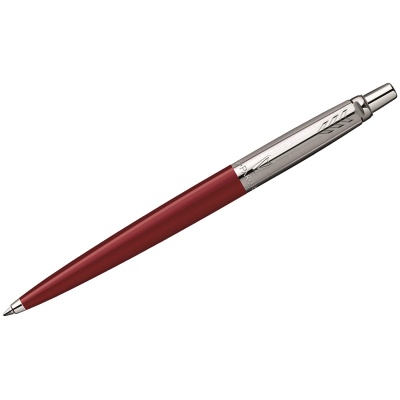 Ручка шариковая Parker "Jotter Red Chrome" синяя, 1,0мм, кнопочн., подар. упаковка R0033330