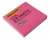 Блок самоклеящийся бумажный Silwerhof 682161-03, 100л, 76х76 мм, розовый неоновый