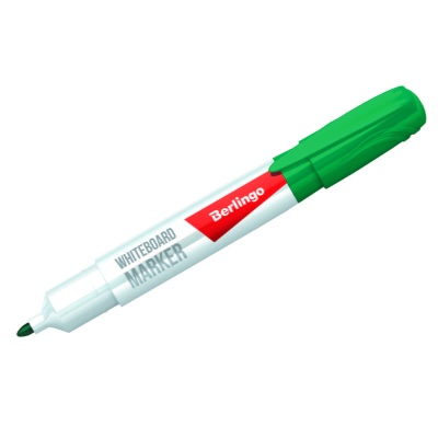 Маркер для белых досок Berlingo "Uniline WB200" зеленый, пулевидный, 2мм PM6211