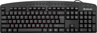 Клавиатура DEFENDER Atlas HB-450 RU, черный 
