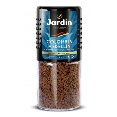 Кофе растворимый Jardin "Colombia Medellin", сублимированный, стеклянная банка, 95г 0627-15
