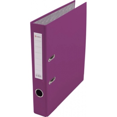 Папка-регистратор Lamark 50 мм фиолетовая мет. уголок полипропилен с карманом AF0601-VL1