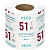 Бумага туалетная Vega, 1-слойная, 51м/рул., на втулке, с перф., с тиснением, белая 339244