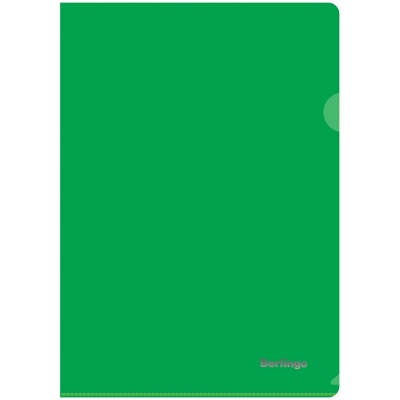 Папка-уголок Berlingo, А4, 180мкм, непрозрачная, зеленая AGp_04404