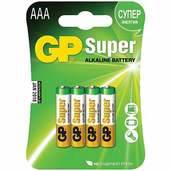 Батарейка GP Super LR 3 24A-2CR4 (4*Bl) 10632