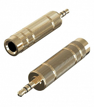 Переходник Mini Jack 3.5 мм (m) - Jack 6.3 мм (f)