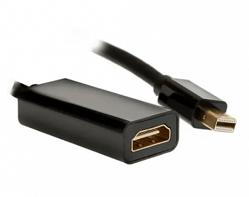 Переходник однонаправленный FinePower mini DisplayPort (m) - HDMI (f), 0.2 м, черный