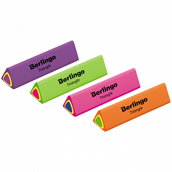 Ластик Berlingo "Triangle", треугольный, термопластичная резина, 44*15*15мм BLc_00110