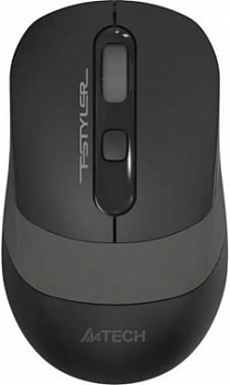 Мышь A4 Fstyler FM10S, оптическая, проводная, черный/серый [FM10S USB GREY]