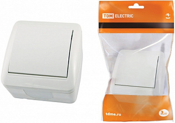 Выключатель Селигер 1 кл IP44 TDM SQ1818-0001