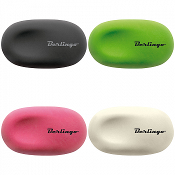 Ластик Berlingo "Ergonomic", овальный, термопластичная резина, 50*30*8мм Blc_00240