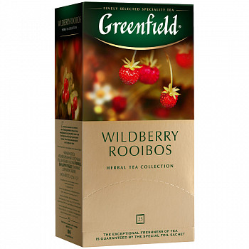 Чай Greenfield "Wildberry Rooibos", 25 фольг. пакетиков по 1,5г 1390-10