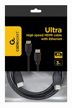 Кабель HDMI Cablexpert CC-HDMI8K-3M, 3м, черный