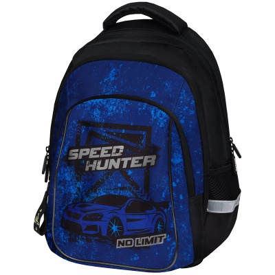 Рюкзак Berlingo Comfort "Speed hunter" 38*27*18см, 3 отделения, 3 кармана, эргономичная спинка, RU08