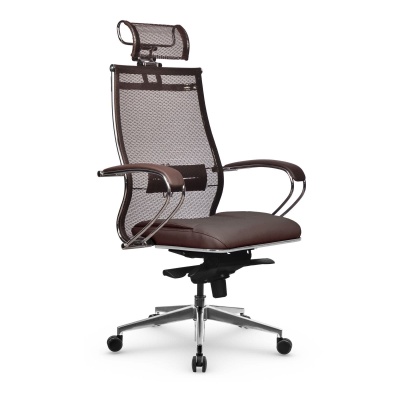 Офисное кресло Metta Samurai SL-2.051 Infinity Easy Clean MPES, темно-коричневый