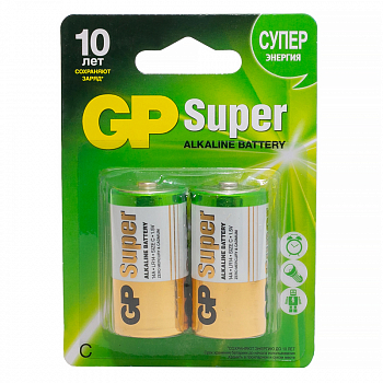 Батарейка GP Super C (LR14) 14A алкаиновая, BC2 GP 14A-2CR2