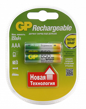 Аккумулятор GP R3, 850mAh (2*Bl) NiMH 85AAAHC BGP02036/85AAAHC-2DECRC2