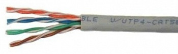 Кабель сетевой UTP 4 пары cat5E solid 0.50мм CCA серый