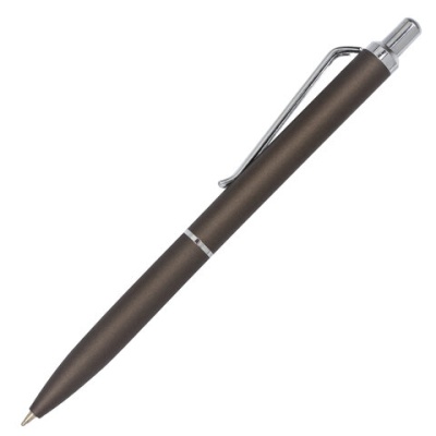 Ручка подарочная шариковая BRAUBERG "Bolero", синяя, корпус серый с хромир. дет., 0,5 мм, 143462
