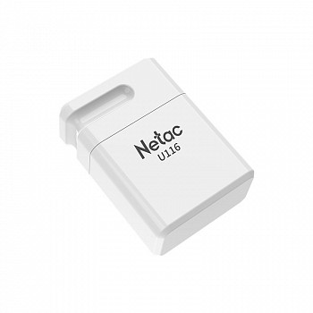 Флеш накопитель Netac U116, 64Gb, USB 2.0, белый [NT03U116N-064G-20WH]