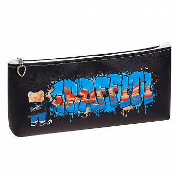 Пенал мягкий 200*85*30 MESHU "Graffiti", искусственная кожа, MS_49495