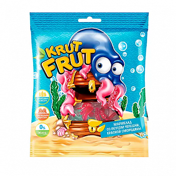 Мармелад жевательный «KrutFrut» в форме осьминожек, 100 г