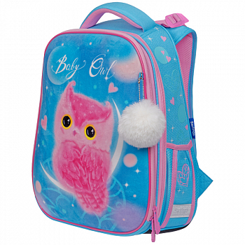 Ранец Berlingo Expert "Plush Owl" 37*28*16см, 2 отделения, 2 кармана, анатомическая спинка RU06104