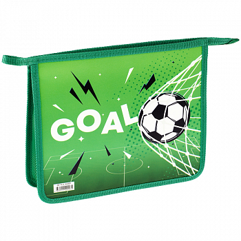 Папка для тетрадей 2 отделения А5 ArtSpace "Goal", пластик, на молнии ПТ-73-2_42207