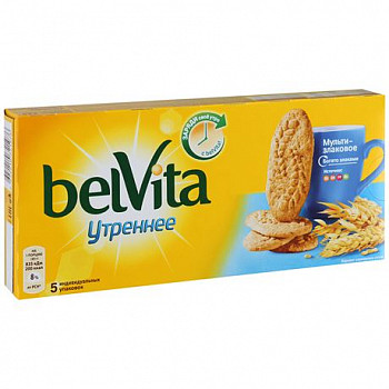 Печенье BELVITA Утреннее Злаки, 225г