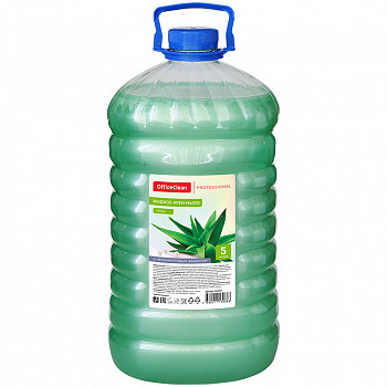 Мыло-крем жидкое OfficeClean "Professional. Алоэ" перламутровое, ПЭТ, 5л 247027/П