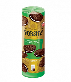 «Forsite», печенье-сэндвич с шоколадно-сливочным вкусом, 220 г
