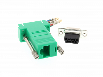 KVM переключатель HP Serial Adapter RJ45 to DB9 DCE Female AF402A