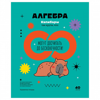 Тетрадь предметная А5, 40л. BG "Записки школьника" - Алгебра, эконом, ТПск40 12813