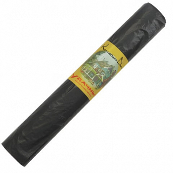 Мешки для мусора, 120л, черные, в рулоне 10шт, ПВД, 30мкм, 70х110см, КОНЦЕПЦИЯ БЫТА "Удачные", 0152