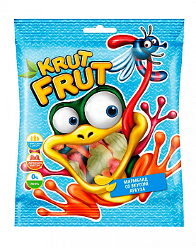 Мармелад жевательный KrutFrut «Лягушки» со вкусом арбуза, 100 г