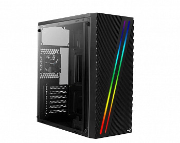 Корпус Aerocool Streak-A-BK-v1 черный без БП ATX 1x80mm 2xUSB2.0 1xUSB3.0 audio