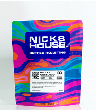 Кофе в зернах NICKS HOUSE "Brazil Cerrado", 1 кг