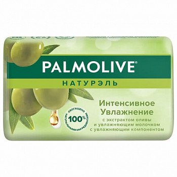 Мыло туалетное 90 г, PALMOLIVE НАТУРЭЛЬ "Олива и увлажняющее молочко", интенсивное увлажнение, 32766