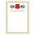 Грамота "Поздравляем", А4, мелованный картон, бронза, бежевая рамка, BRAUBERG, 128365